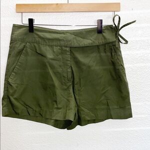 New York & Company Olive Green Tie Side Shorts